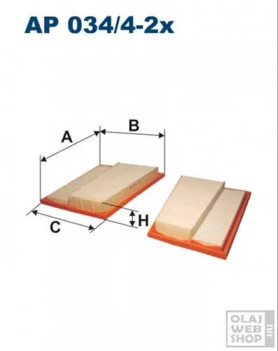 Filtron levegőszűrő AP034/4-2X