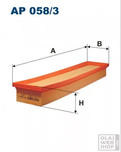 Filtron levegőszűrő AP058/3