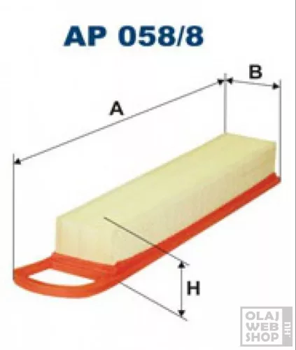 Filtron levegőszűrő AP058/8
