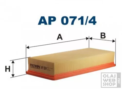 Filtron levegőszűrő AP071/4