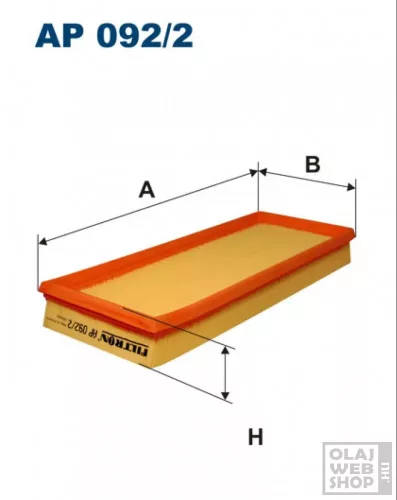 Filtron levegőszűrő AP092/2