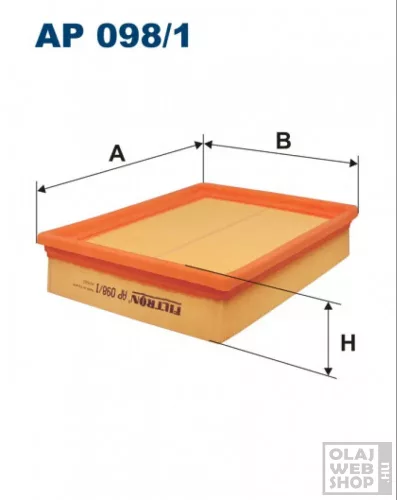 Filtron levegőszűrő AP098/1