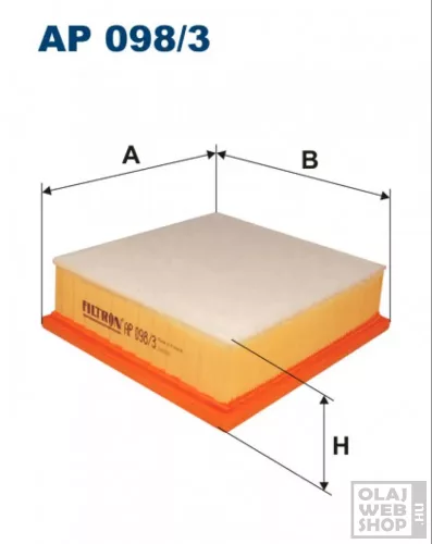 Filtron levegőszűrő AP098/3