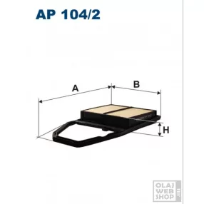 Filtron levegőszűrő AP104/2