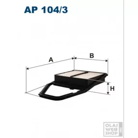 Filtron levegőszűrő AP104/3