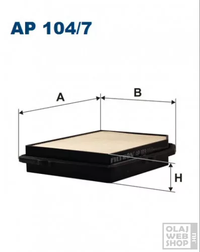 Filtron levegőszűrő AP104/7