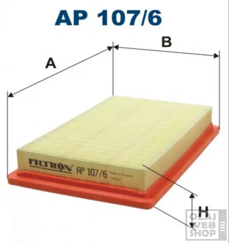 Filtron levegőszűrő AP107/6