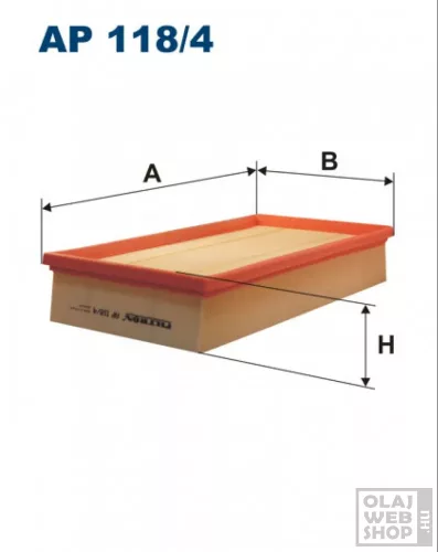 Filtron levegőszűrő AP118/4