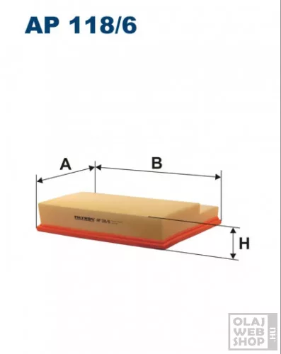 Filtron levegőszűrő AP118/6