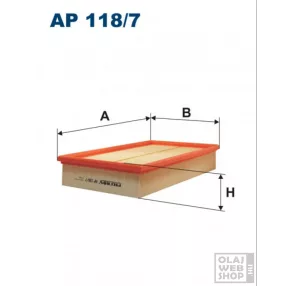 Filtron levegőszűrő AP118/7
