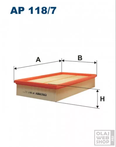Filtron levegőszűrő AP118/7