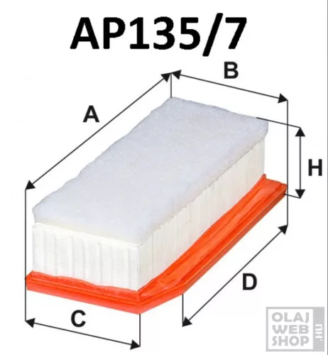 Filtron levegőszűrő AP135/7