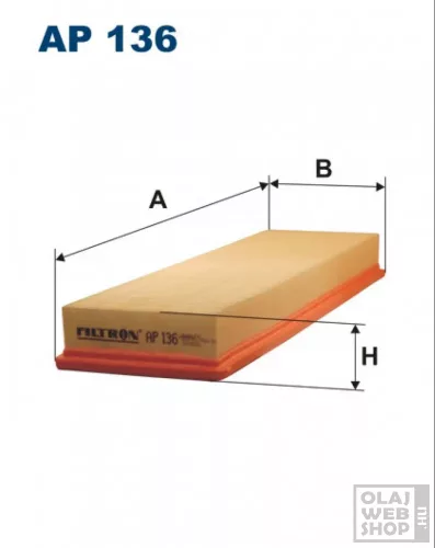 Filtron levegőszűrő AP136