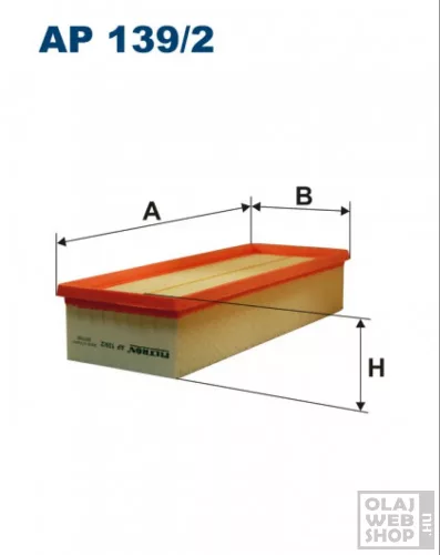 Filtron levegőszűrő AP139/2