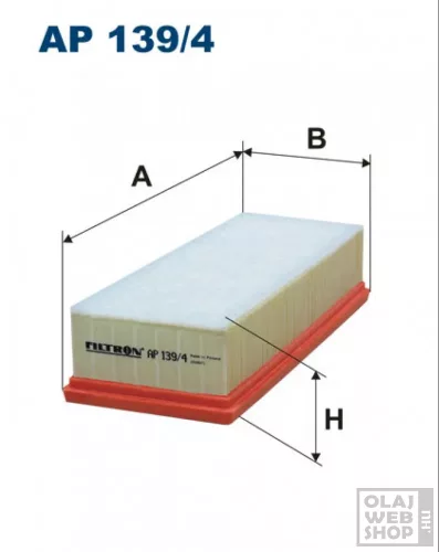 Filtron levegőszűrő AP139/4