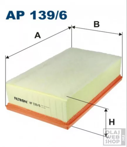 Filtron levegőszűrő AP139/6