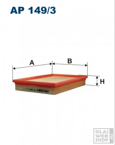 Filtron levegőszűrő AP149/3