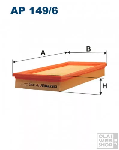 Filtron levegőszűrő AP149/6