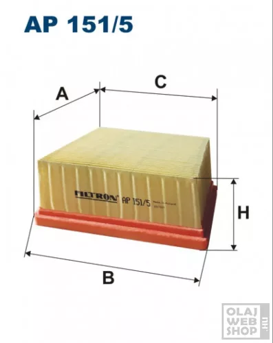 Filtron levegőszűrő AP151/5