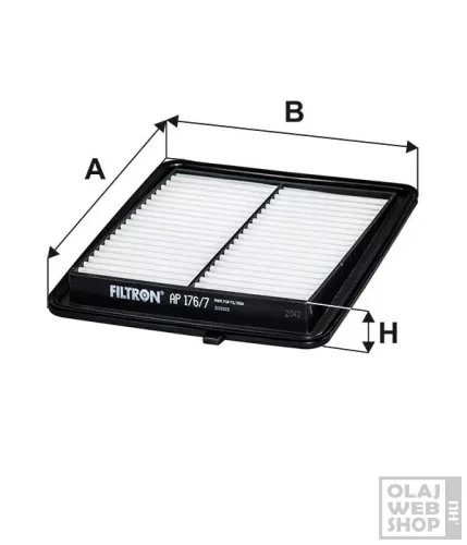Filtron levegőszűrő AP176/7