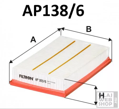 Filtron levegőszűrő AP183/6