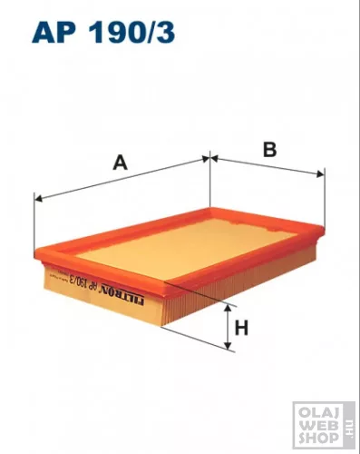 Filtron levegőszűrő AP190/3