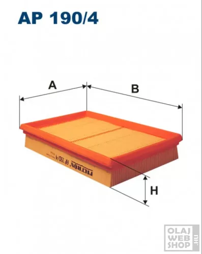 Filtron levegőszűrő AP190/4