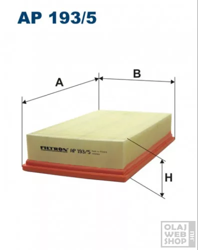 Filtron levegőszűrő AP193/5