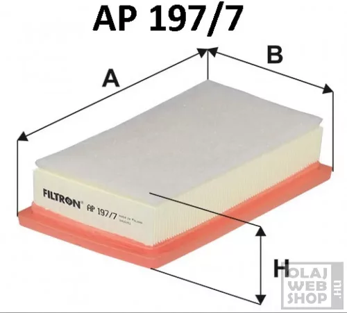Filtron levegőszűrő AP197/7