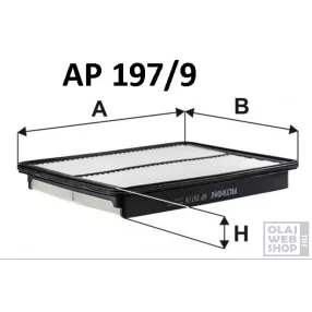 Filtron levegőszűrő AP197/9