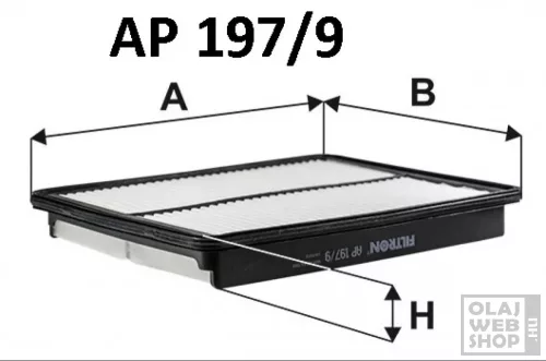 Filtron levegőszűrő AP197/9