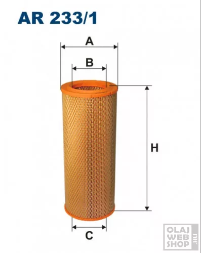 Filtron levegőszűrő AR233/1
