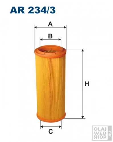 Filtron levegőszűrő AR234/3