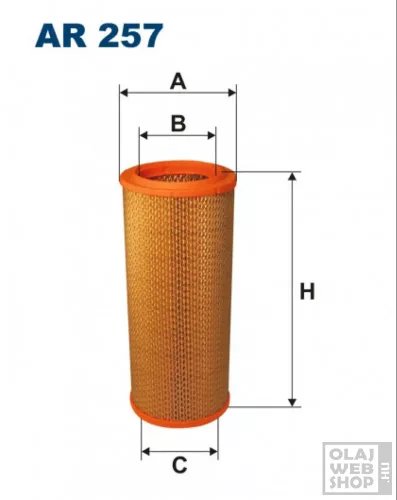 Filtron levegőszűrő AR257