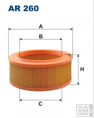 Filtron levegőszűrő AR260