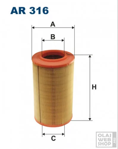 Filtron levegőszűrő AR316