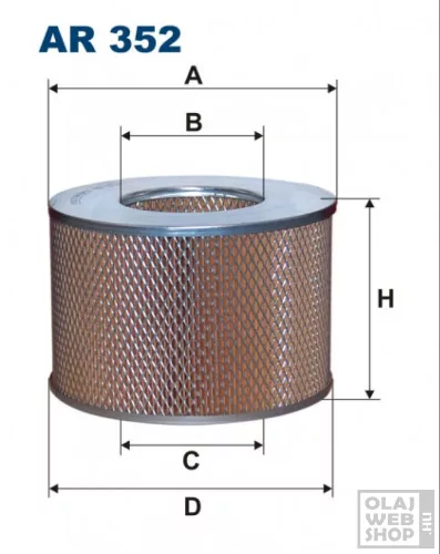 Filtron levegőszűrő AR352