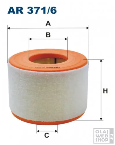 Filtron levegőszűrő AR371/6