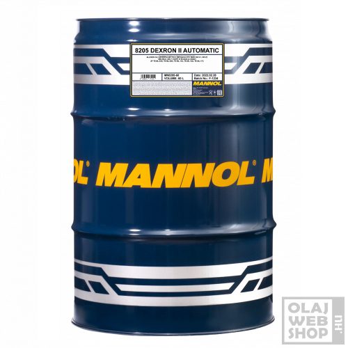 Mannol 8205 DEXRON II AUTOMATIC automata váltóolaj 60L
