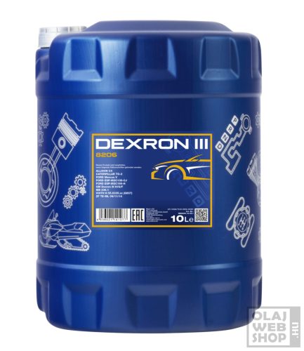 Mannol 8206 Dexron III automata váltóolaj 10L