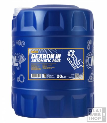 Mannol 8206 ATF Dexron III automata váltóolaj 20L