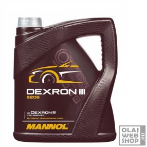 Mannol 8206 ATF Dexron III automata váltóolaj 4L