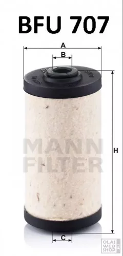 Mann-Filter üzemanyagszűrő BFU707