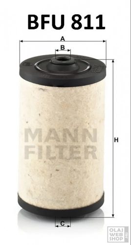 Mann-Filter üzemanyagszűrő BFU811