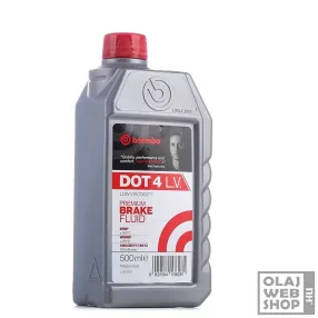 Brembo Premium Brake Fluid DOT 4 LV fékfolyadék 500ml