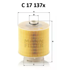 Mann-Filter levegőszűrő C17137X