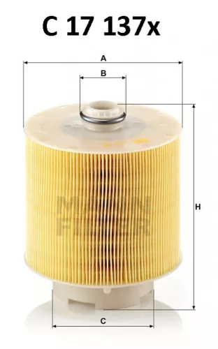 Mann-Filter levegőszűrő C17137X