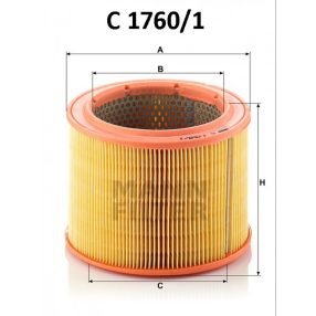 Mann-Filter levegőszűrő C1760/1