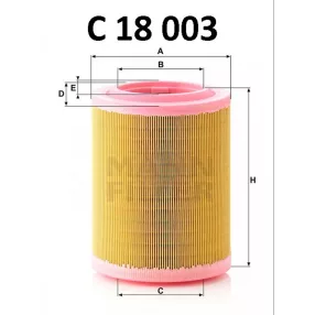 Mann-Filter levegőszűrő C18003