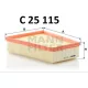 Mann-Filter levegőszűrő C25115